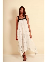 Strappy Linen Lounge Dress